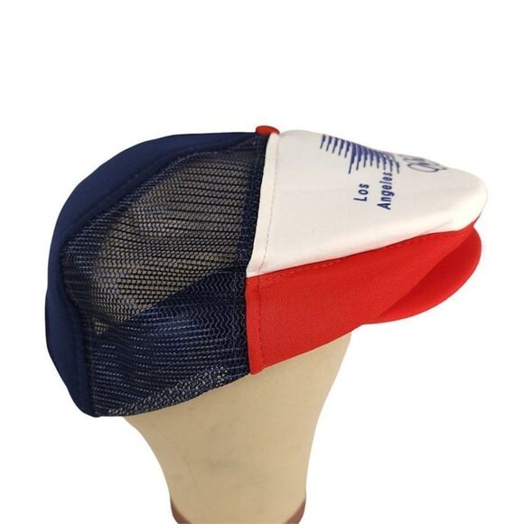 1984 Olympics Ivy Hat Flat Cap Vintage 80s Made In USA One Size Free Button NEW - Picture 3 of 8